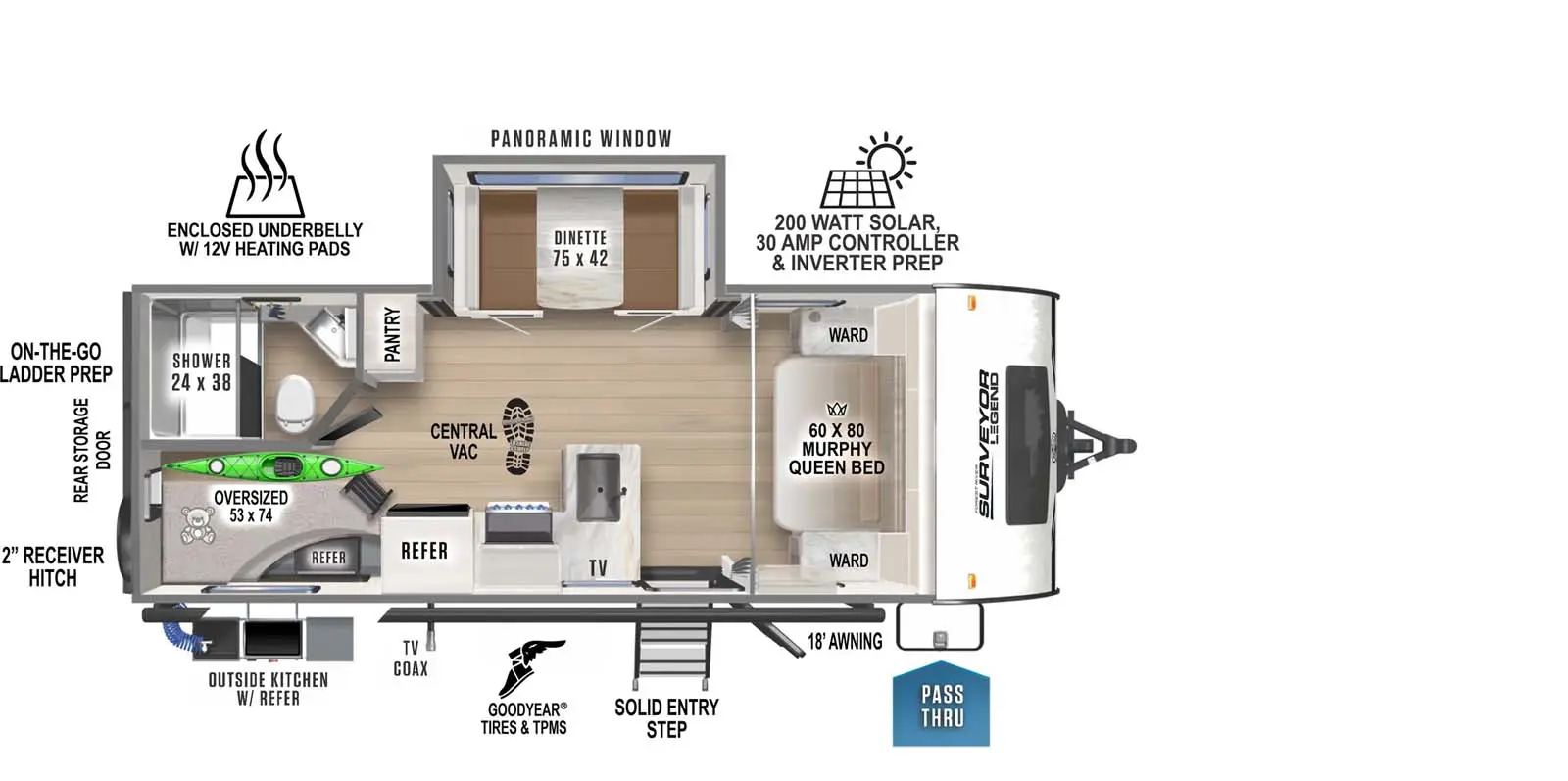 240BHLE Floorplan Image